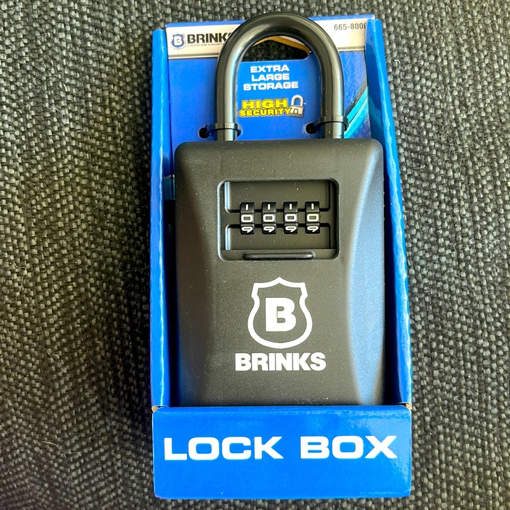 BRINKS - 79mm 4-Dial Resettable Combination Lock Box
